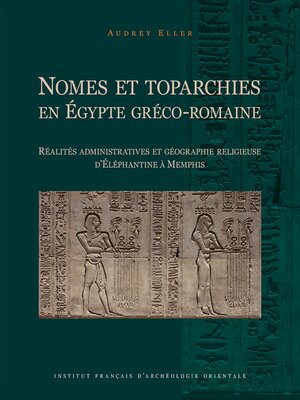 cover image of Nomes et toparchies en Egypte greco-romaine
